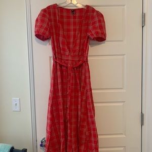 ASOS adorable summer deep v picnic midi dress